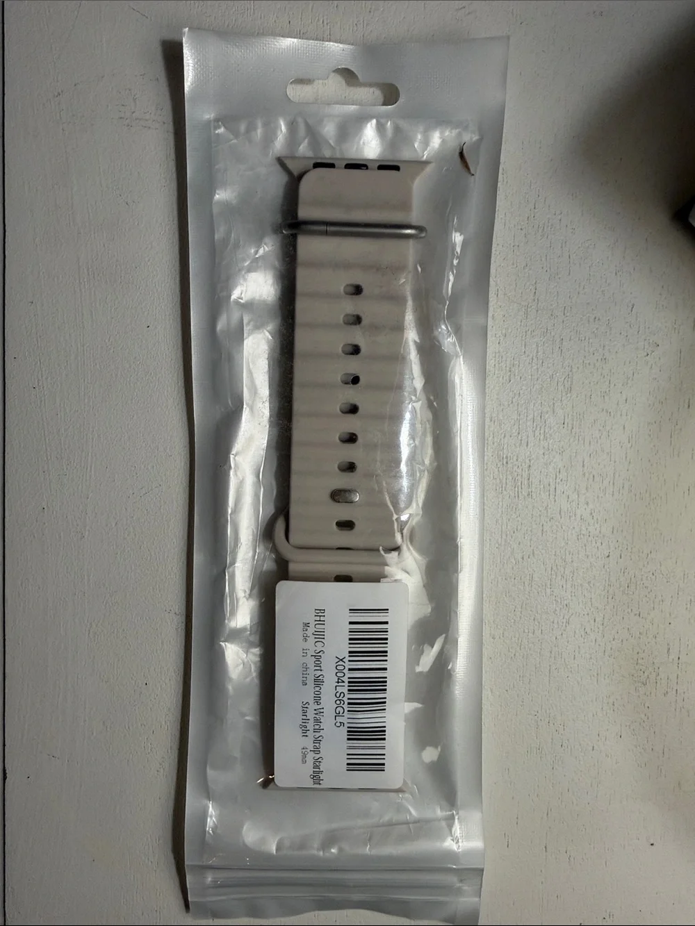 Apple Beige Silicone Sport Band for Smartwatch